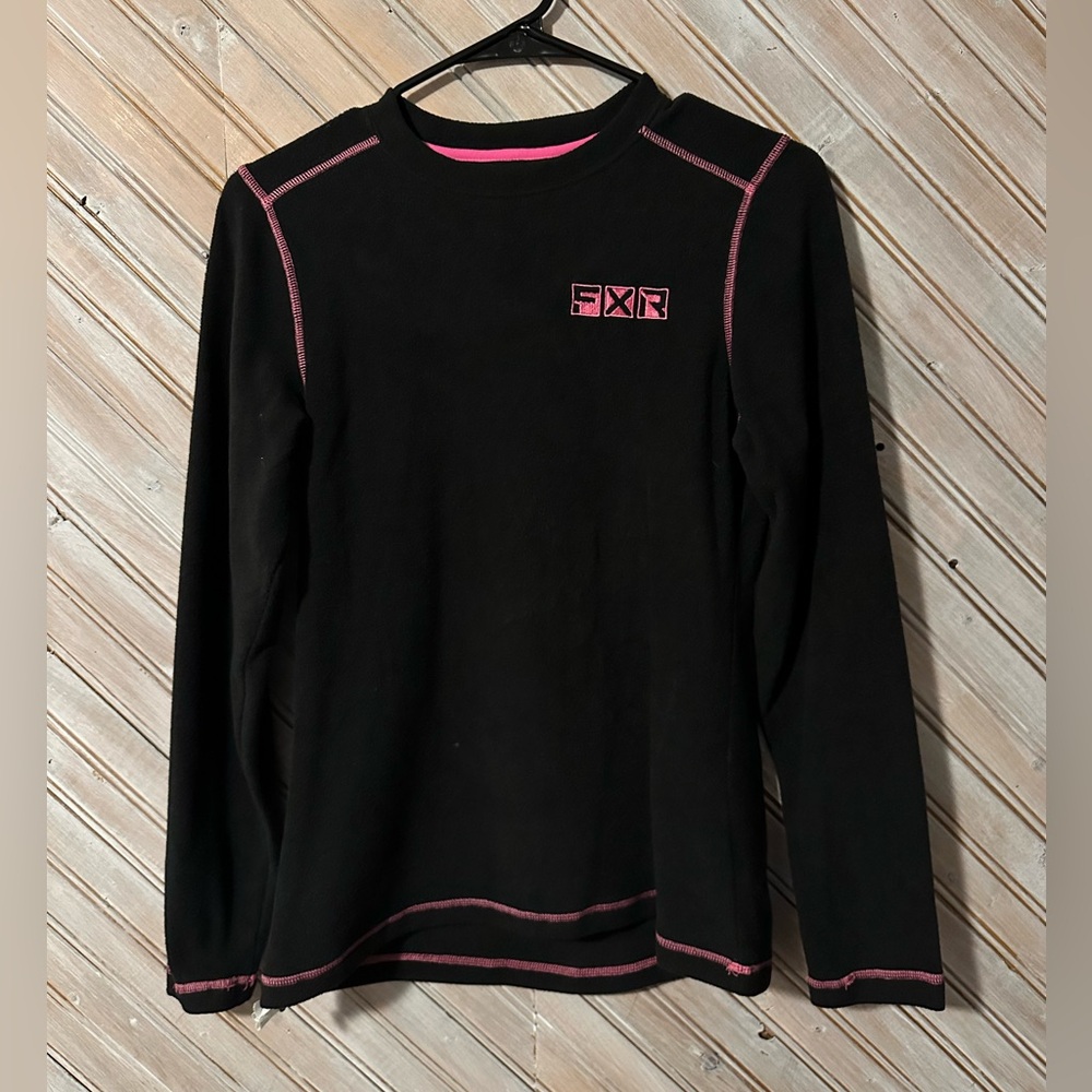 FXR Black & Pink Thermal Layer Long Sleeve Under Shirt Outdoors Sledding